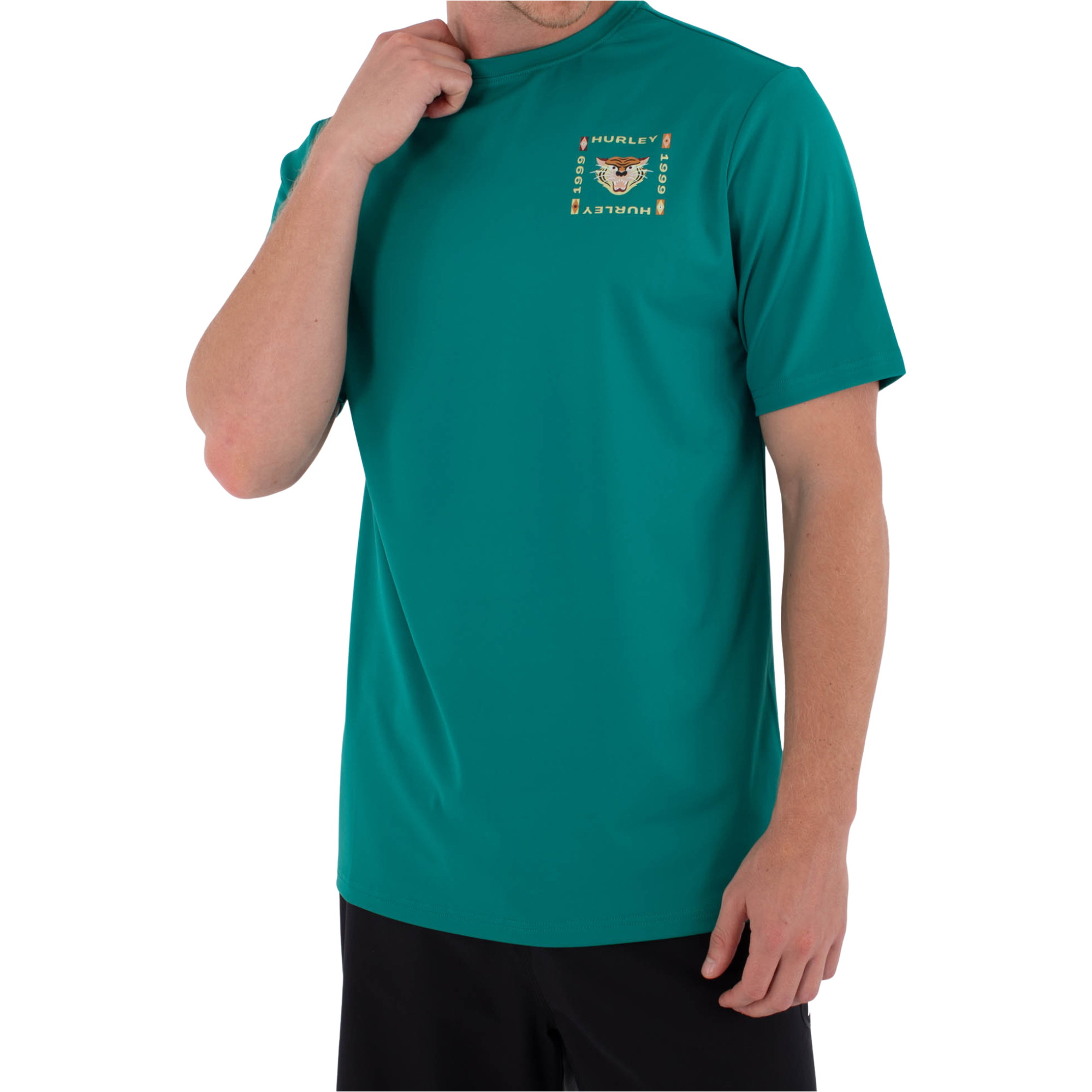 2026 Hurley Mens Regular Bolud Short Sleeve Rash Vest MLEU00005 - Riverdale